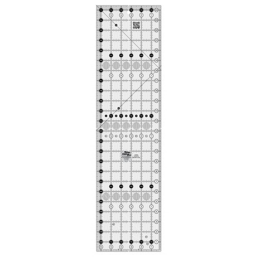 Creative Grids Quilt Ruler 6.5 x 24.5 Inch Rectangle Non Slip Quilt Ruler Sewing Quilting Crafts - CG R24