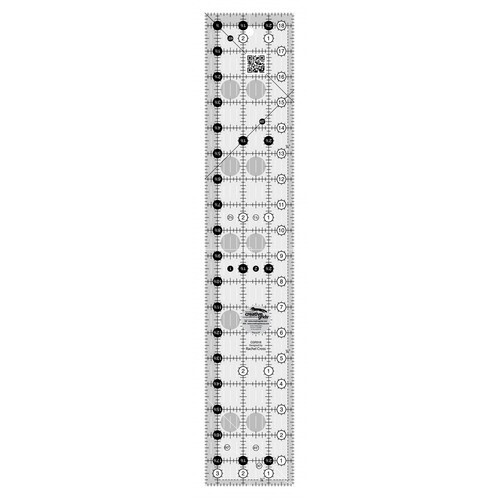 Creative Grids Quilt Ruler 3.5 x 18.5 Inch Rectangle Non Slip Quilt Ruler Sewing Quilting Crafts - CG R318