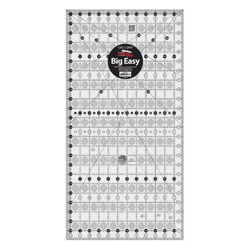 Creative Grids Quilt Ruler 12.5 x 24.5 Inch Rectangle “The Big Easy” Sewing Quilting Crafts CG R1224 - CG R1224