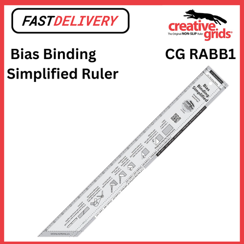 Creative Grids Bias Binding Simplified Ruler Tool Sewing Quilting Crafts CGRABB1 - CG RABB1