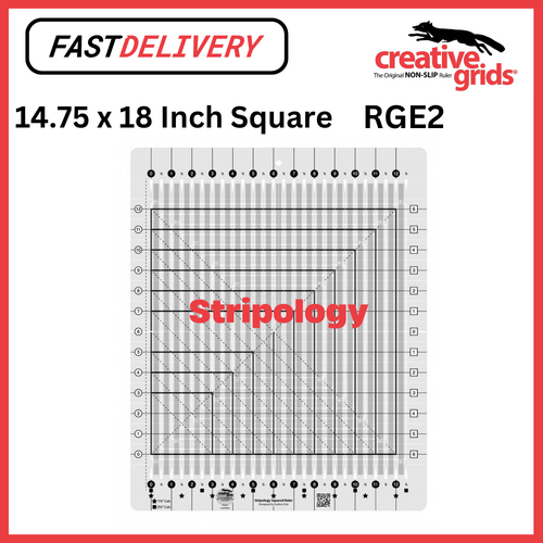 Creative Grids Stripology Squared Quilt Ruler Sewing Quilting Crafts CGRGE2 - CG RGE2