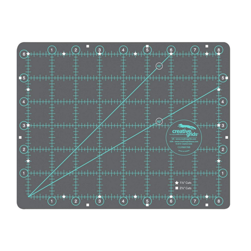 Creative Grids Double-Sided Rotary Cutting Mat | Quilting Sewing Gift | 6" x 8" Stripology - CG RMAT68
