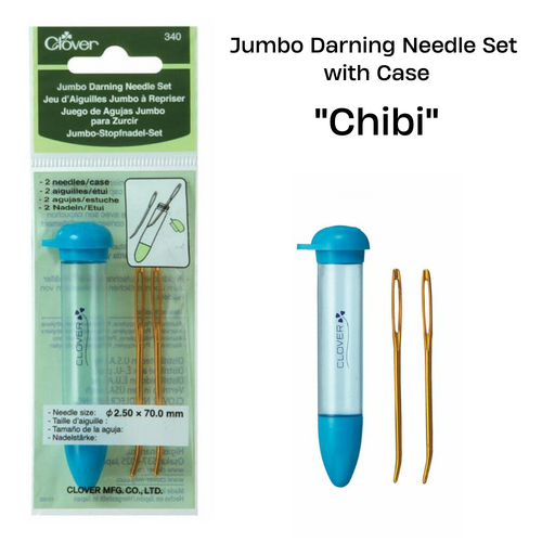 Clover "Chibi" Jumbo Darning Needle Set With Case - CVK340