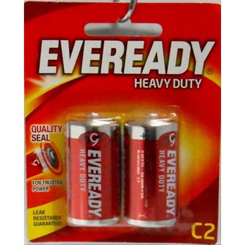 Eveready C 1035 Battery Batteries Heavy Duty - 2 Pack