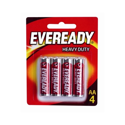 Eveready AA Battery Batteries Heavy Duty - 4 Pack
