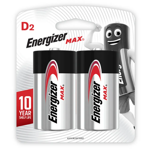 Energizer MAX D Battery Batteries E95 E95BP2T - 2 Pack