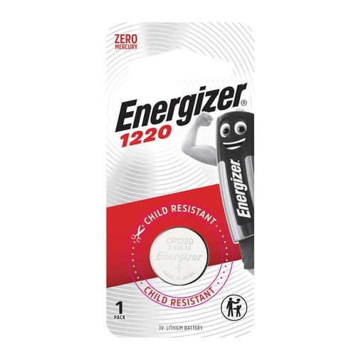 Energizer CR 1220 Lithium Coin Battery Batteries - 1 Pack