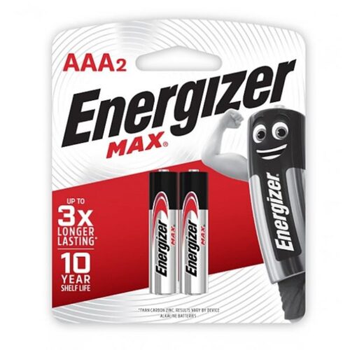 Energizer MAX AAA E92 Battery Batteries E92BP2T - 2 Pack