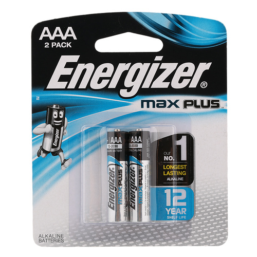 Energizer MAX Plus AAA Advanced Battery Batteries X92RP-2T - 2 Pack