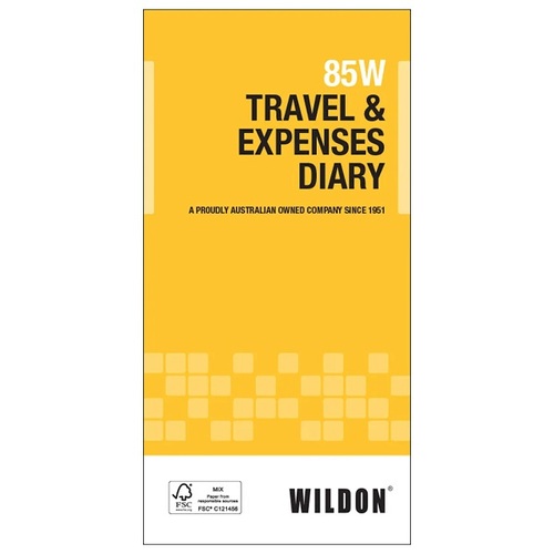 Wildon Vehicle Travel and Business Expenses Log Diary 85W - WIL085