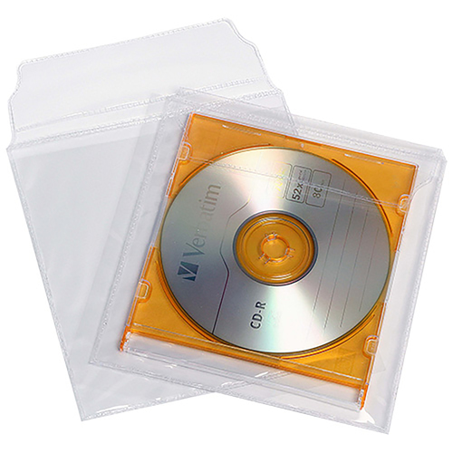 Cumberland CD/DVD Binders and Pockets 5 Pack - Clear