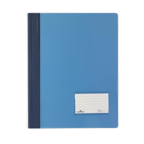 Durable Premium Flat File A4 Extra Wide Document Organiser Translucent - Blue