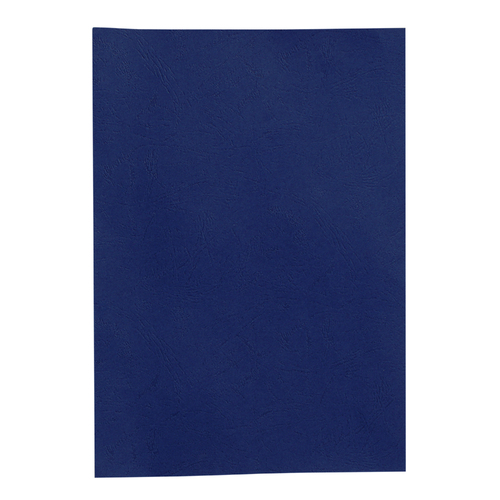 Rexel A4 Binding Covers Leathergrain 250gsm 100 Pack - Navy 50334