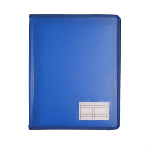 Bantex A4 3O-Ring Zipper Binder With Handle 25mm - Blue