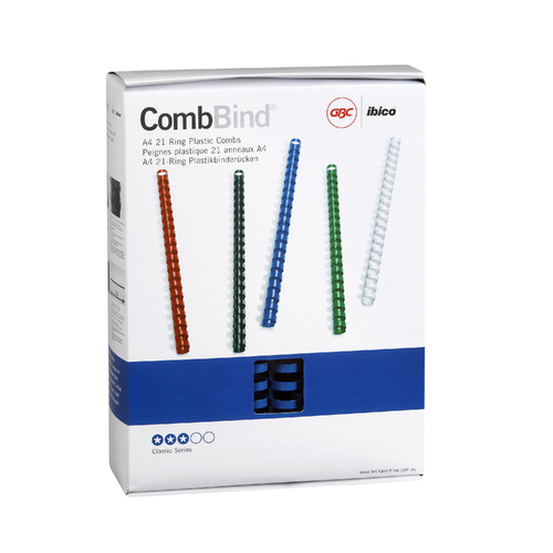 GBC Binding Combs 25mm 21 Loop 50 Pack BLUE - BEP25BL50