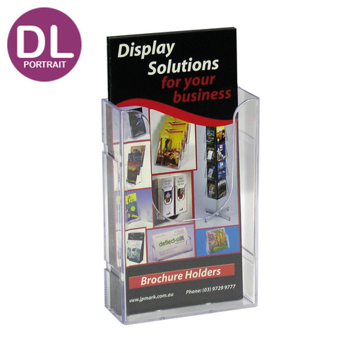 Deflecto DL Linking Wall Mount Brochure Holder 39512 – Clear