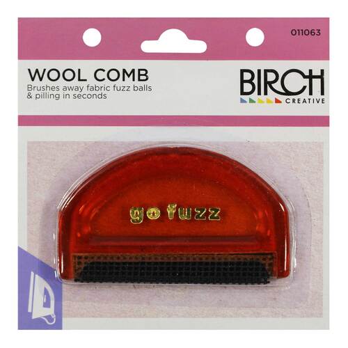 Birch Wool Comb Brushes Away Fabric Fuzz Balls & Pilling  - 011603