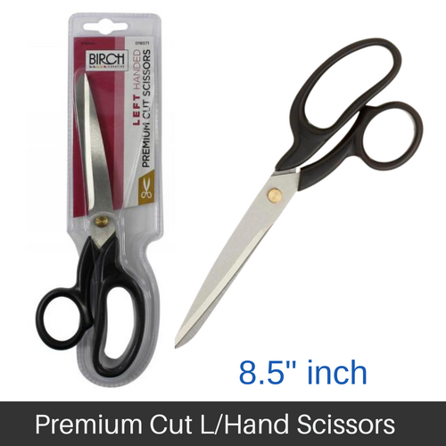 BIRCH Premium Cut Dressmaker Sewing Scissors S/Steel Blades Left Handed 215mm (8.5"Inch) - 018071
