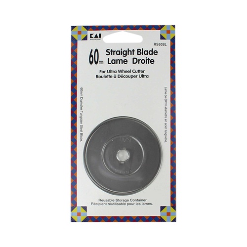 60mm Rotary Cutting Blade "KAI" S/Steel Blade For Ultra Wheel Cutter - 018969