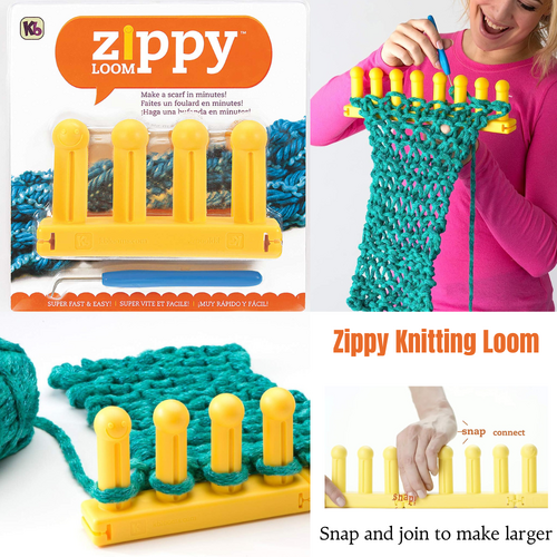 KB Zippy Loom Knitting Kit, Crochet Knitting wool Tool Supplies