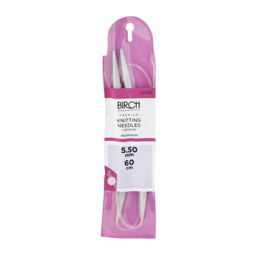 Birch Knitting Needles Premium Circular 60cm 031103 - 5.50mm
