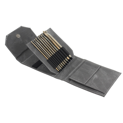 Lykke Straight Knitting Needle Faux Denim Set 6" 10 Piece Set 15cm | Grey Denim | 031542