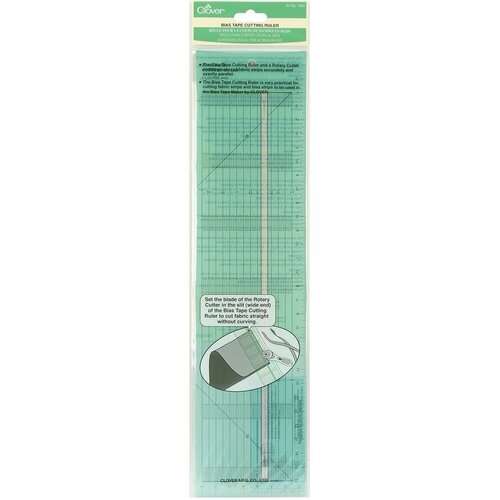 CLOVER Bias Tape Cutting Ruler Inch, Sewing Quilting Patchwork - CV7000