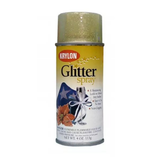 Krylon Glitter Shimmer Spray Paint 113g Glistening Acid Free - Gold