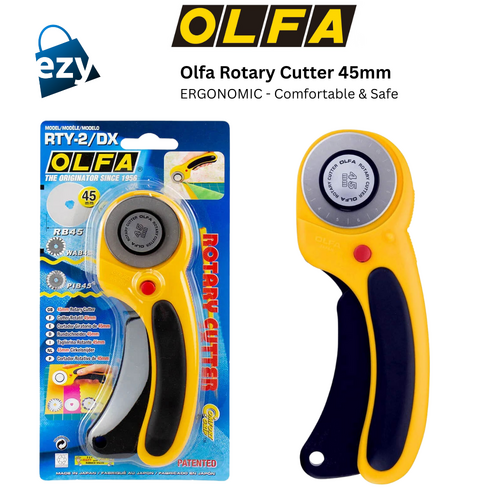 Olfa Rotary Cutter 45mm Model RTY-2/DX ERGONOMIC - OL4114
