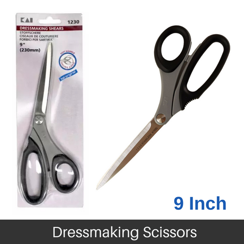 KAI Dressmaking Scissors/Shears 230mm (9"Inch) Model 1230 - 18637