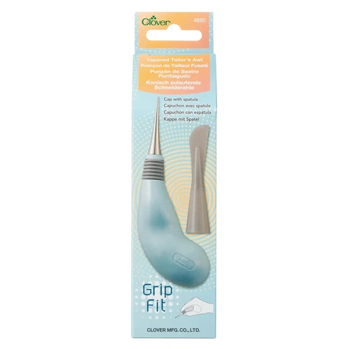 Grip Fit Tapered Tailors Awl With Ergonomic Handle Includes A Special Spatula Cap - 304860