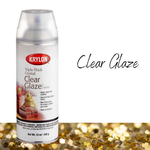 Krylon Triple Thick Crystal Clear Gloss Glaze Spray 340g - Clear