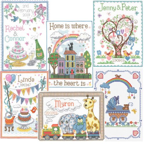 My Cross Stitch Celebration 14 Count Cotton Cross Stitch Kits - 057132