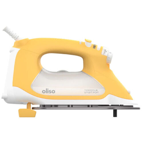 Oliso Pro Plus Smart Iron TG1600 Pro Plus For Sewers Quilters & Crafters 171017  - YELLOW