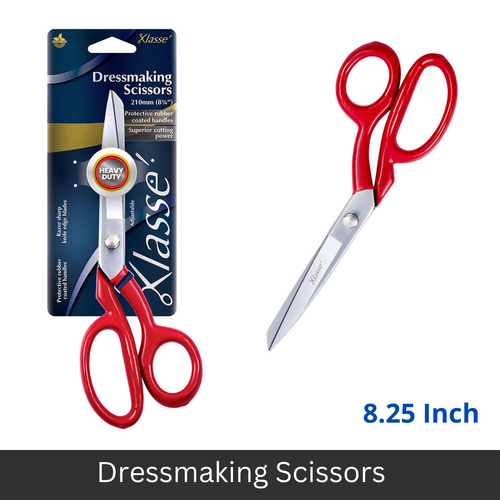 Klasse Dressmaking Tailoring Scissors Red 210mm (8.25"inch) - BK1408