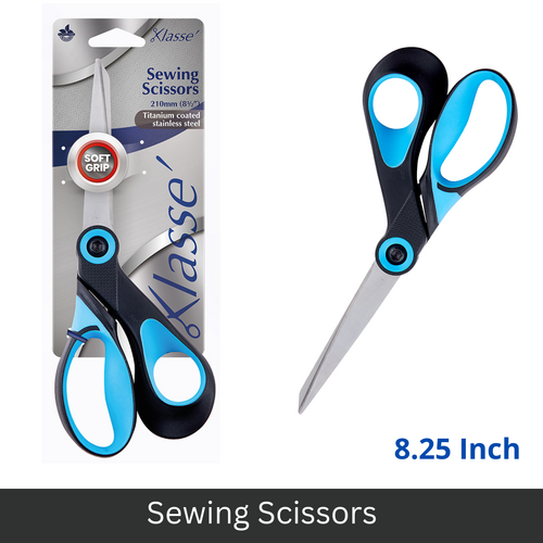 Klasse Sewing Scissors Soft Grip Handle 210mm (8.25 Inch) - BK2408