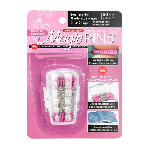 Taylor Seville Magic Pins Regular Extra Long 0.6mm x 56mm 50 Pack - 216058