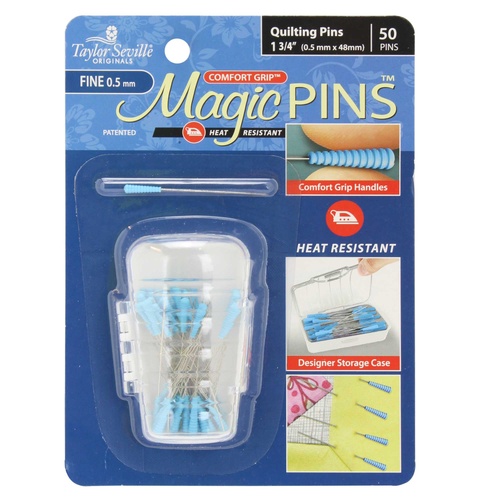 Taylor Seville Magic Pins Quilting Pins Fine 0.5mm x 48mm 50 Pack - 216060