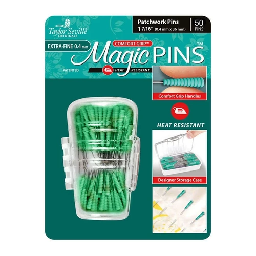 Taylor Seville Magic Pins Patchwork Extra Fine 0.4mm x 36mm 50 Pack - 216059