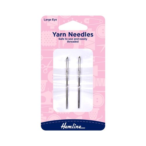Hemline Yarn Needles Large Eye Metal 212 - 2 Pack