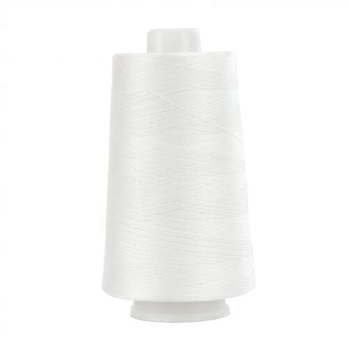 3 x Birch 3000m Cotton Overlocking Thread - White