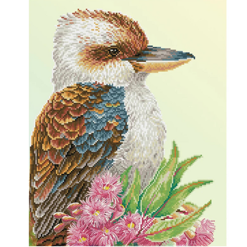 Diamond Dotz Kookaburra And Gum Blossom Kit Multicoloured 51Cm X 41Cm" - DD10.056