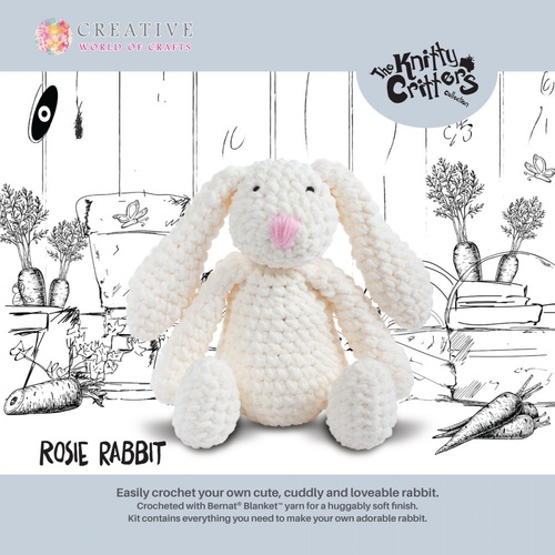 The Knitty Critters Collection Crochet Kit 036088 - Rosie Rabbit