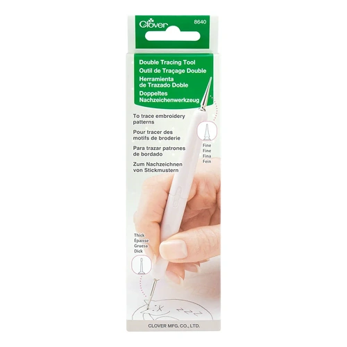 Clover Double Tracing Tool Stylus Type For Tracing With Two Size Tips Fine & Thick - 308640