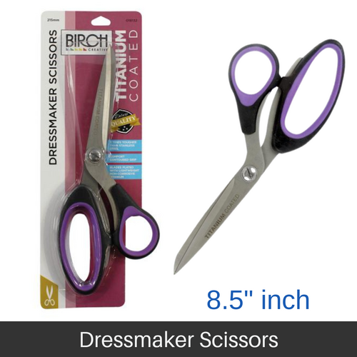 BIRCH Dressmaker Scissors Titanium Coated Blades 215mm (8.1/2") - 018132