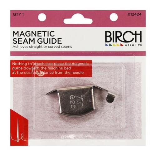 BIRCH Magnetic Seam Guide Silver Curve Straight Tucks Sewing Machine Accessories - 012424