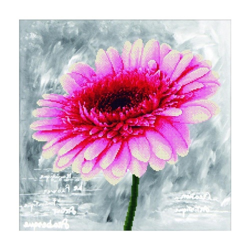 Lasy Bird Design Count Cross Stitch Kit 43x43CM PINK DHALIA - MC450.018