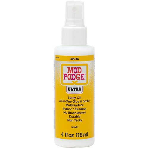 Mod Podge Ultra Matte - Spray On All-in-One Glue & Sealer 4oz/118ml Art And Craft Projects