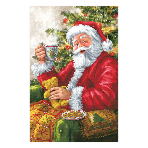 Diamond Dotz Santa's Cuppa Christmas 52 x 80cm - DD13.020