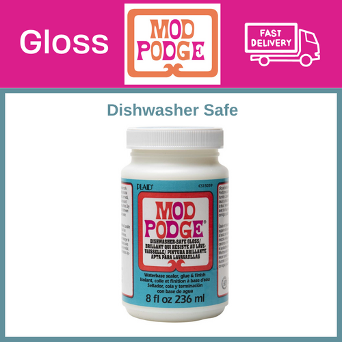 Mod Podge All-In-One Glue/Sealer Medium - Dishwasher Safe Gloss - 236ml (8oz) - CS15059
